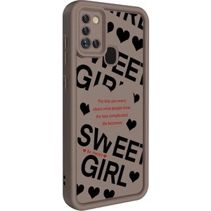 Kip GSM Galaxy A21S Kılıf Kamera Korumalı Baskılı Arka Yüzey Zore Klas Kapak