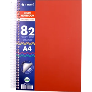 A4 250 Yaprak 8+2 Ayraçlı Okul Defteri