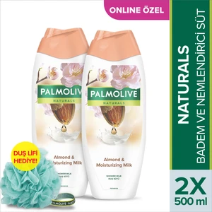 Naturals Badem ve Nemlendirici Süt Duş Jeli 500 ml X2 Adet