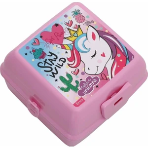 4 Bölmeli Plastik Beslenme Kutusu Pembe (OTTO-42559)