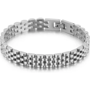 Gri 316 L Çelik Erkek Bileklik Dr68