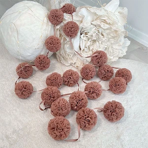 Mini Ponpon Pinkish Brown