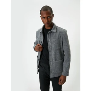 Ceket Düğmeli Cep Detaylı Klasik Yaka