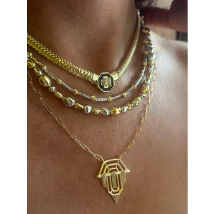 Mi Brillo Accessories Serenay 4lü Şık Kolye Seti