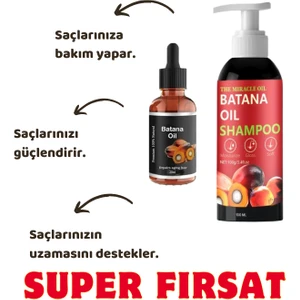 Batana Yağı ve Batana Şampuanı 2 Li Hızlı Saç Uzatma Seti