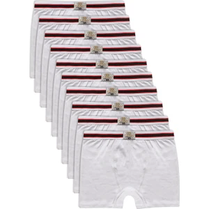 Özkan Underwear Özkan 0711 10'lu Paket Erkek Çocuk  Pamuklu Esnek Yumuşak Boxer Şort