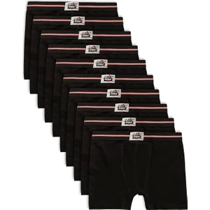 Özkan Underwear Özkan 0711 10'lu Paket Erkek Çocuk  Pamuklu Esnek Yumuşak Boxer Şort