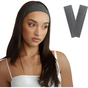 Salvia Dione Saç Bandı 2li Kadın Erkek Spor Pamuk Likra Bandana Fitness Tenis Koşu Yürüyüş Trekking Makyaj Yüz Cilt Temizliği Bandi Outdoor Yoga Pilates Ter Alın Kafa Bandı Headband Hairband Seti