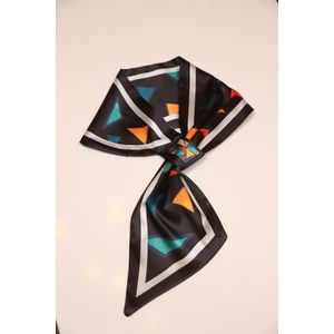 Eleva Glam Kravat Eşarp Üçgenli Desen