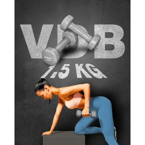 Dambıl 1,5 kg Vinil Kaplama ile Kaymaz Tutuş Sağlayan Dayanıklı Fitness Aleti