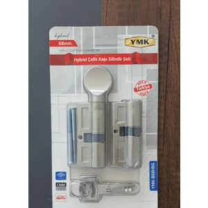 Ymk 68 mm Hybrid Çelik Kapı Kilidi Silindir Barel 2'li Seti