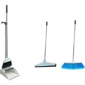 MCK Plus 3'lu Temizlik Seti Metal Sapli Firca Cekpas,cekcek Tarakli Katlanabilir Faras