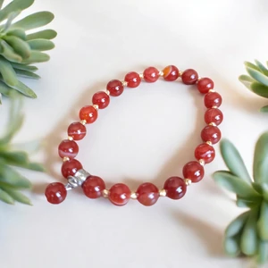 Mga Doğaltaş Kırmızı Akik Bileklik Dorika Bileklik Erkek Bileklik Kadın Bileklik Doğal Taş Bileklik
