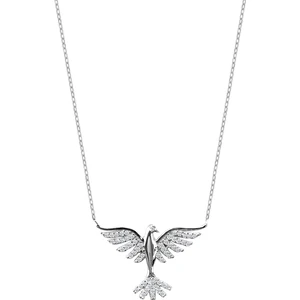 Shiny Spectra Anka Kuşu Phoenix 925 Ayar Gümüş Beyaz Renk Kolye