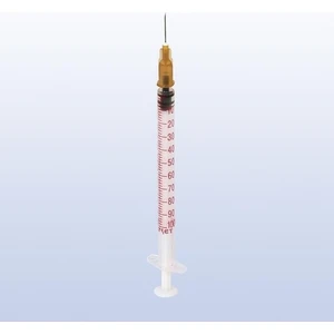 1 ml Insülin Kahverengi Iğneli (50 Adet) Enjektör Steril 1 cc Şırınga 13MM 26G