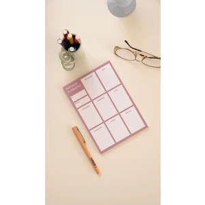 Chi-Chi Papers Haftalık Masaüstü Planlayıcı - Pembe