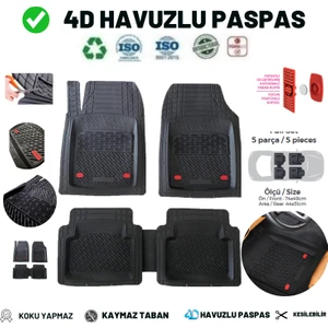 Dacia Sandero Stepway 2017 N/2 S1 Model 4d  Havuzlu Siyah Paspas