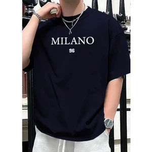 Amor Man Büyük Beden Özel Tasarım Milano Baskılı Ter Tutmayan Pamuk Şık Erkek Battal T-Shırt