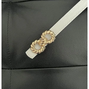 ZR Accessory Burgu Tokalı Ince Kadın Kemeri, Ceket Kemeri, Gömlek Kemeri, Elbise Kemeri