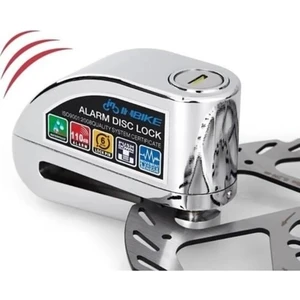 Alarmlı Motosiklet Disk Kilidi 110DB Gri
