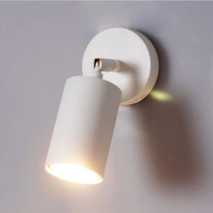 Tel Lighting Modern Tekli Beyaz Spot Aydınlatma, Duvar Aydınlatması, El Yapımı Aplik Metal GU10 Beyaz 1