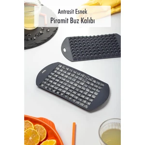 EW's Kitchenware Antrasit Piramit Buz Kalıbı(13*24*2 Cm)