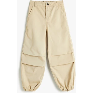 Paraşüt Pantolon Cepli Paçaları Elastik Pamuklu