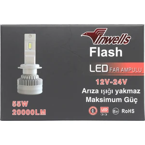 Yeni Flash Csp Led Xenon (ZENON) 9012 Hır2 20,000 Lümen Arıza Işığı Yakmaz 12-24 v uyumlu 55 watt