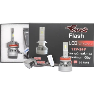 Yeni Ürün Yeni Flash Csp Led Xenon (ZENON) H11 (h8-h9-h16)  20,000 Lümen Arıza Işığı Yakmaz 55 watt