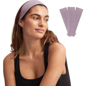 Salvia Dione Saç Bandı 3lü Kadın Erkek Spor Pamuk Likra Bandana Fitness Tenis Koşu Yürüyüş Trekking Makyaj Yüz Cilt Temizliği Bandi Outdoor Yoga Pilates Ter Alın Kafa Bandı Headband Hairband Seti