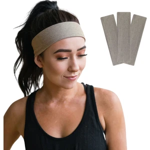 Salvia Dione Saç Bandı 3lü Kadın Erkek Spor Pamuk Likra Bandana Fitness Tenis Koşu Yürüyüş Trekking Makyaj Yüz Cilt Temizliği Bandi Outdoor Yoga Pilates Ter Alın Kafa Bandı Headband Hairband Seti