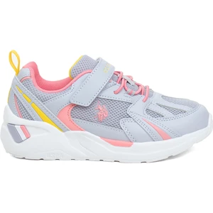 U.S. Polo Assn. Akıta Jr 4fx Lila Kız Çocuk Koşu Ayakkabısı-Lila-Pembe-Sarı