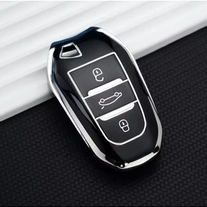 Şenyıldız Aksesuar Opel Mokka Crossland x Grandland x Combo  Anahtar Koruma Kılıf  Krom Detaylı