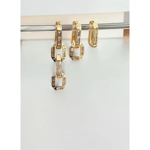 Mi Brillo Accessories Serenay 3lü Tek Küpe Seti