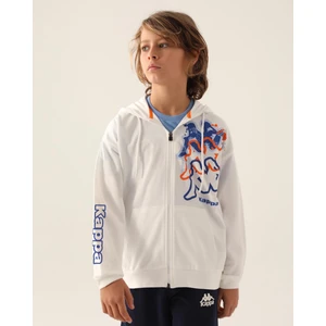 Logo  Cortez Erkek Çocuk Ekru  Regular Fit Fermuarlı Eşofman Üstü
