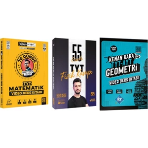 Parlayan Projeler 2025 Tyt Fizik Özcan Aykın + Mert Hoca Matematik + Kenan Kara Geometri Kampı 3 Kitap