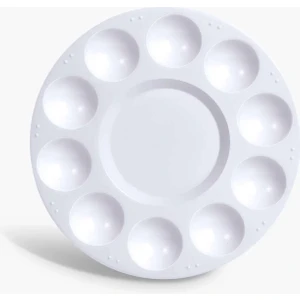 Hobi Market Art Plastik Yuvarlak Palet 17 Cm. 10 Godeli