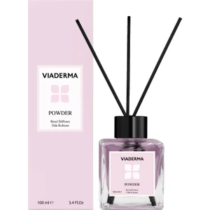Kare Şişe Pudra Esas Bambu Çubuklu Oda Kokusu 100 ml