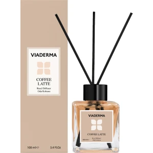 Kare Şişe Kahve Esansı Bambu Çubuklu Oda Kokusu 100 ml