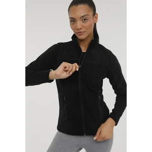 Basic Polar Pocket Cardi W Siyah Kadın Sweat Shirt W-Sn158 v4