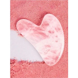 By Violet Pembe Pembe Kuvars Kalp Taşı Gua Sha Yüz Yogası Taşı Evet Sıkılaştırıcı Gua Sha