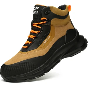Erkek Kadın Çelik Burunlu Iş Ayakkabısı Hafif Koruyucu Güvenlik Ayakkabısı (Yurt Dışından)