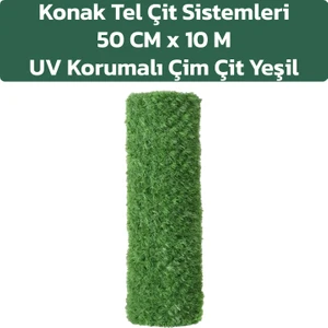 KONAK TEL ÇİT SİSTEMLERİ 50 CM X 10 METRE ÇİM ÇİT