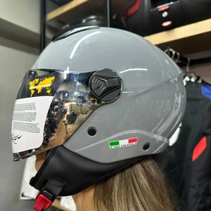 765 Nardo Gri Kask Double Vizör