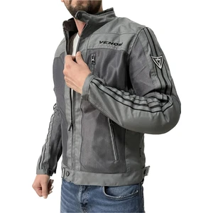 Compass Yazlık Motosiklet Ceketi Aşınmaya Dayanıklı Kumaş Gri Renkli