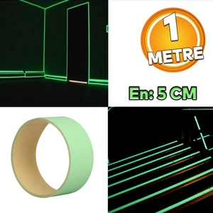 Reflektörlü Fotolümen Gece Parlayan En: 5 cm 1 Metre Yeşil Reflektörlü Fosforlu Oto Reflektif Şerit Bant Ikaz Bandı