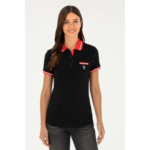 U.S. Polo Assn. Kadın Siyah Tişört 50285842-VR046