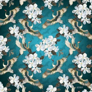 Crane Italyan Malı Limited Edition El Yapımı Fular Bandana Şal Como Eşarp
