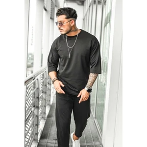 CMZ Collection Erkek Baskısız Ince Kısa Kollu Yazlık Eşofman Takımı