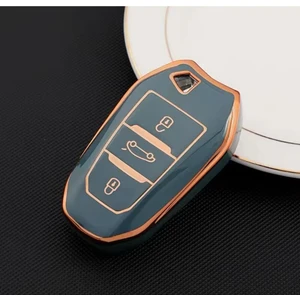 Şenyıldız Aksesuar Toyota Proace City Anahtar Koruma Kılıfı Gri/gold